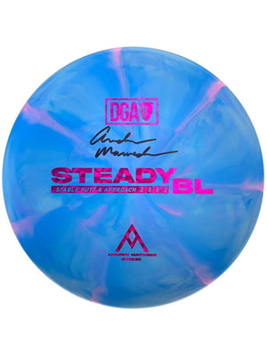 Signed Team Disc - Andrew Marwede D - Line Stone Swirl Steady BL - Putt and Approach Disc - DGA Factory Store