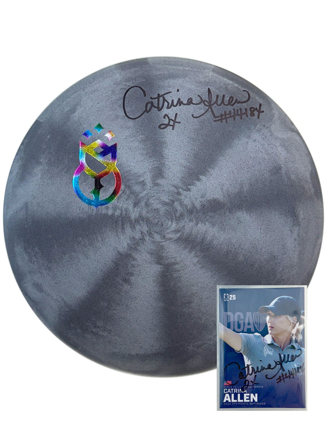 Signed Team Disc - Catrina Allen ProSeries Swirl Steady BL - Putt and Approach Disc - DGA Factory Store