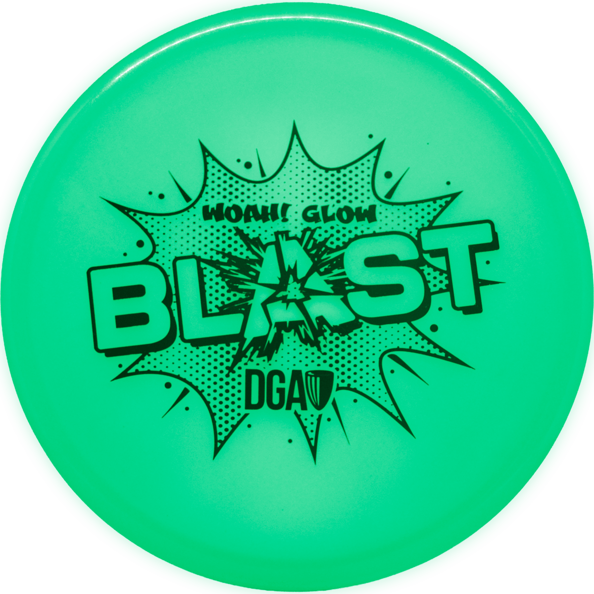 Woah! Glow Blast - Putt and Approach Disc - DGA Factory Store